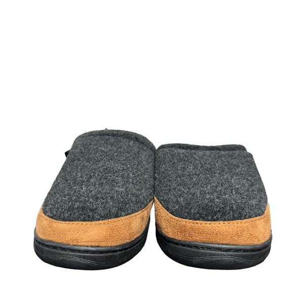 Haggar Mens Clog Slippers Size Large Gray Felt Memory Foam Lightweight New - Picture 5 of 10